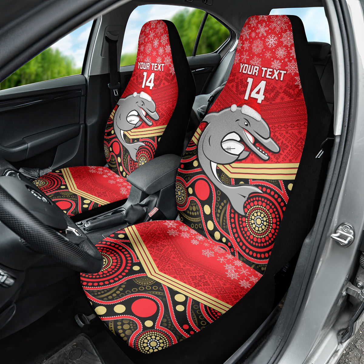 custom-dolphins-rugby-christmas-car-seat-cover-merry-xmas-2023-mix-aboriginal-art