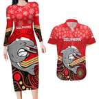 custom-dolphins-rugby-christmas-couples-matching-long-sleeve-bodycon-dress-and-hawaiian-shirt-merry-xmas-2023-mix-aboriginal-art