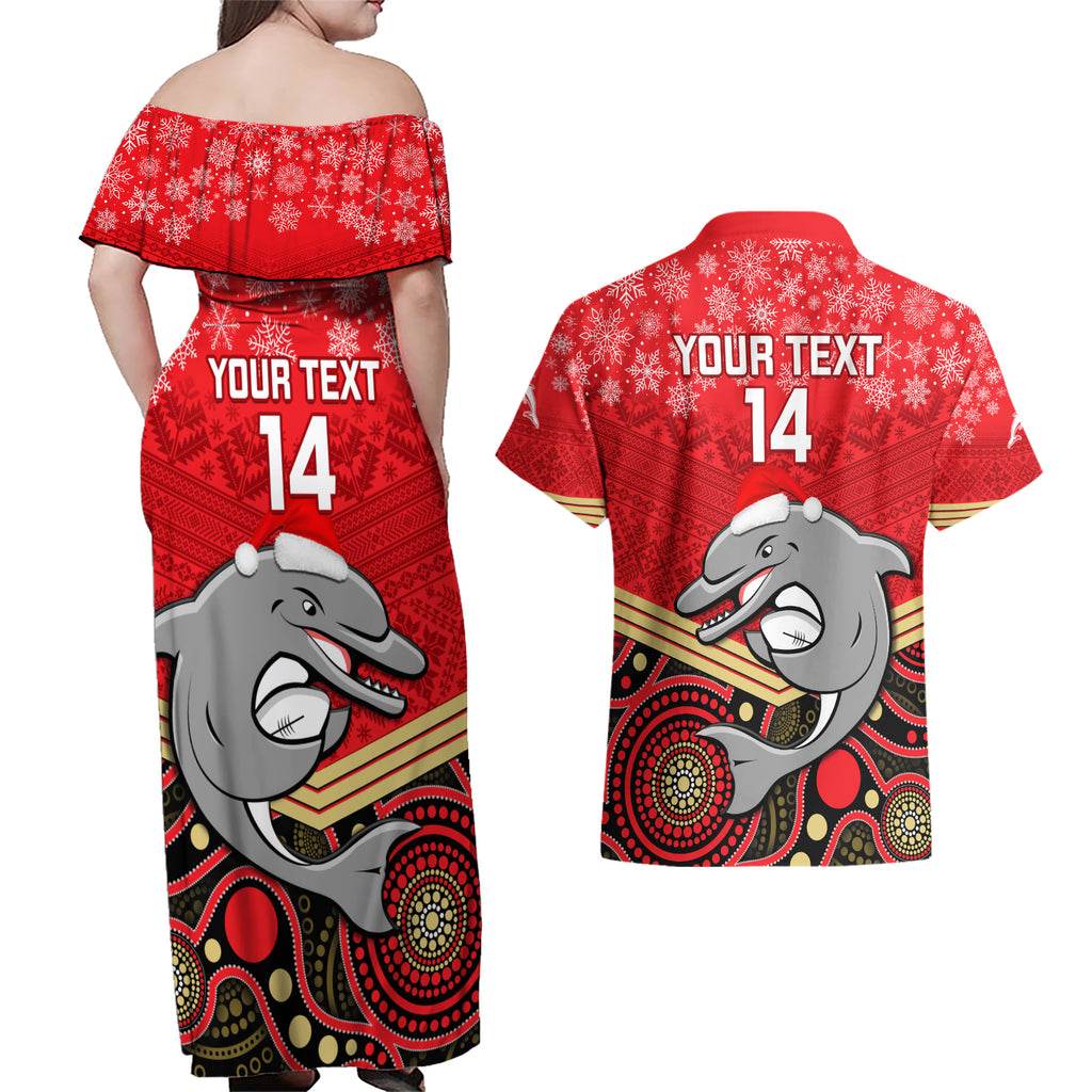 custom-dolphins-rugby-christmas-couples-matching-off-shoulder-maxi-dress-and-hawaiian-shirt-merry-xmas-2023-mix-aboriginal-art