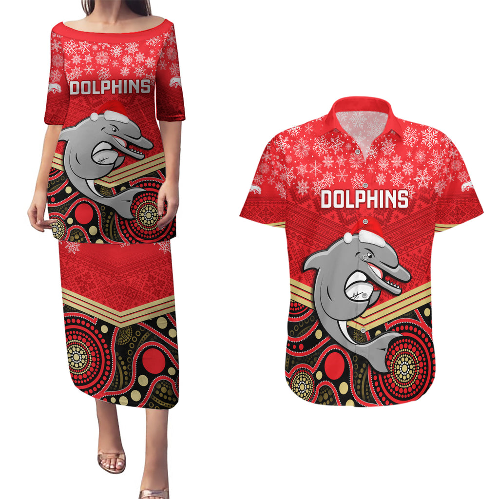 custom-dolphins-rugby-christmas-couples-matching-puletasi-dress-and-hawaiian-shirt-merry-xmas-2023-mix-aboriginal-art