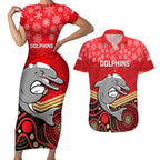 custom-dolphins-rugby-christmas-couples-matching-short-sleeve-bodycon-dress-and-hawaiian-shirt-merry-xmas-2023-mix-aboriginal-art