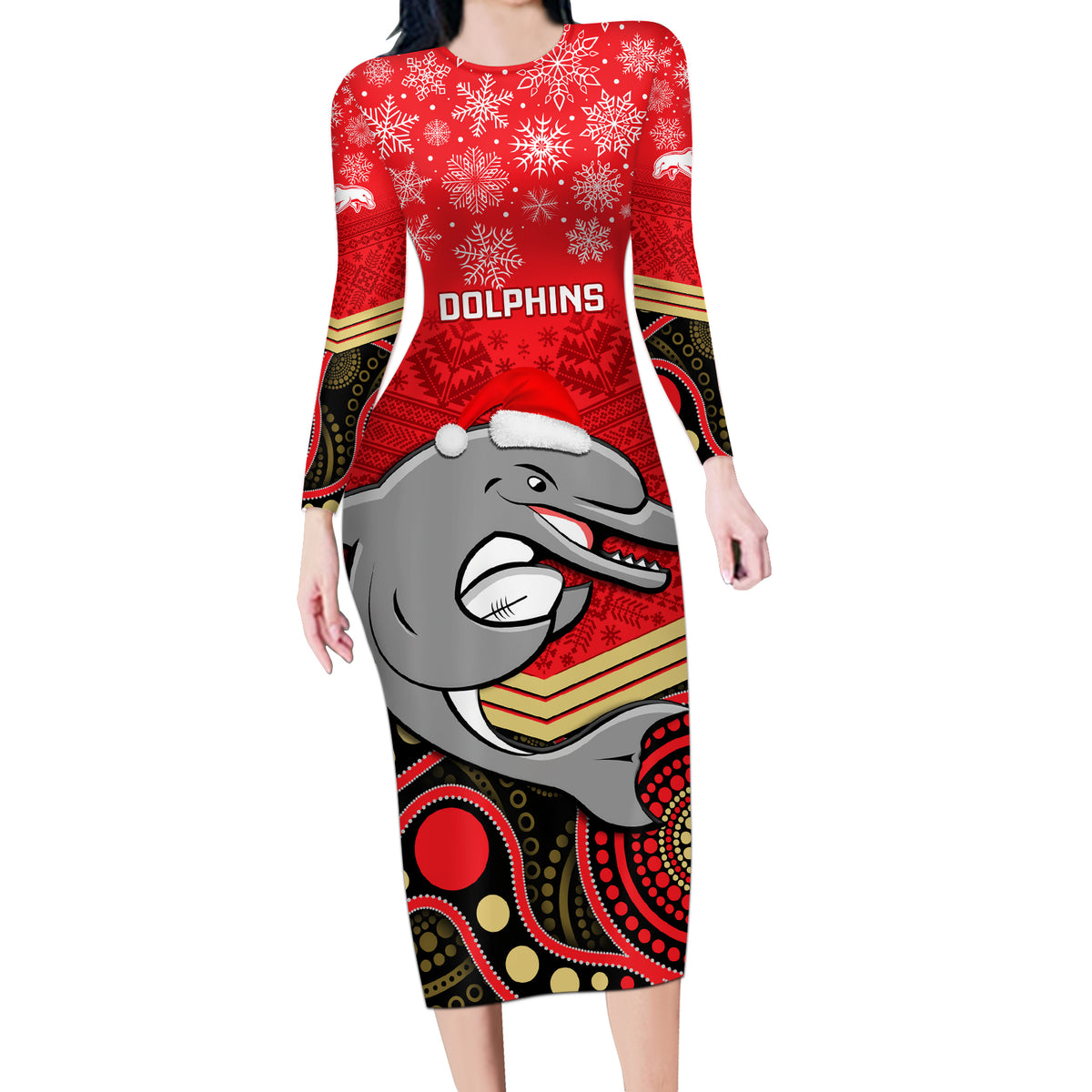 custom-dolphins-rugby-christmas-long-sleeve-bodycon-dress-merry-xmas-2023-mix-aboriginal-art