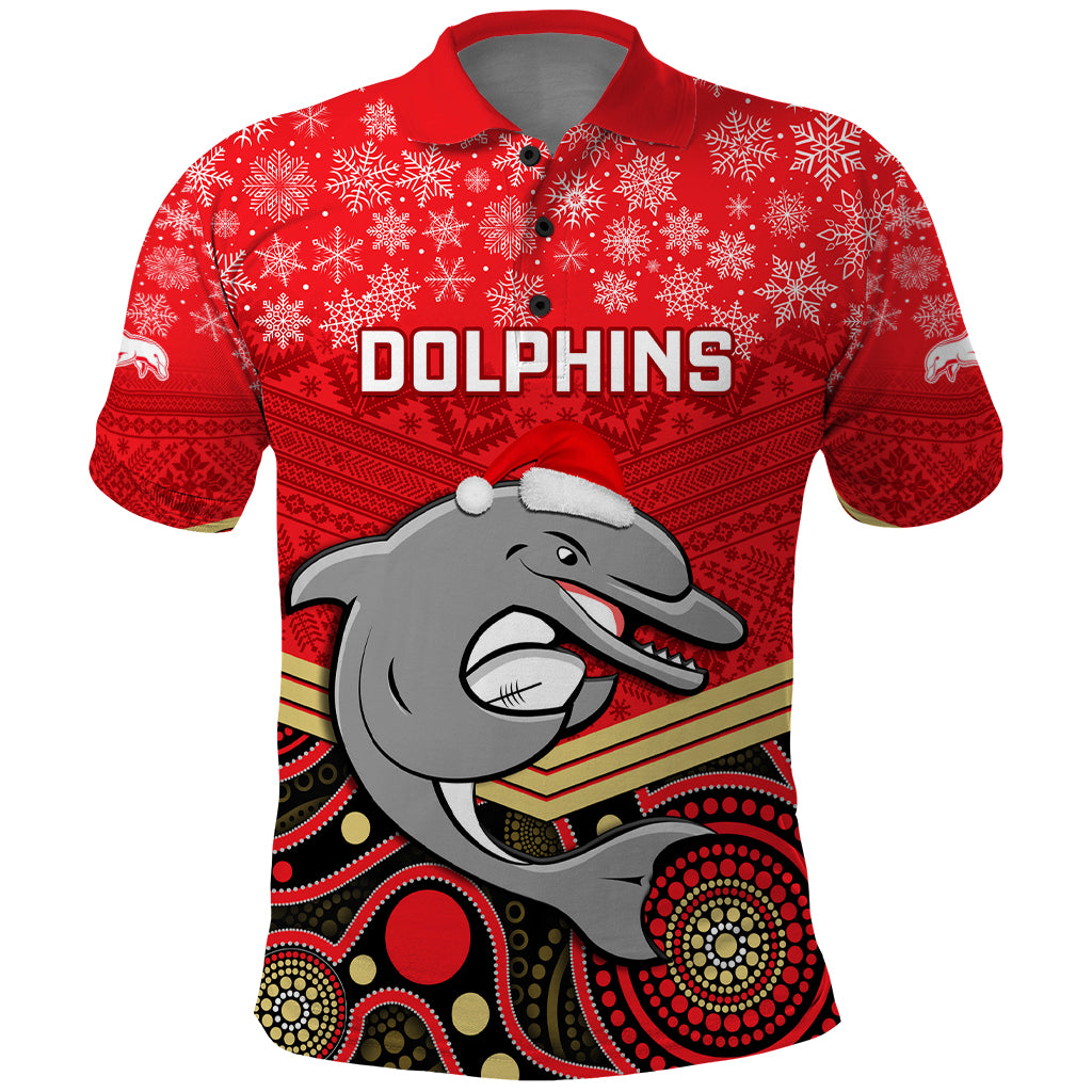 custom-dolphins-rugby-christmas-polo-shirt-merry-xmas-2023-mix-aboriginal-art
