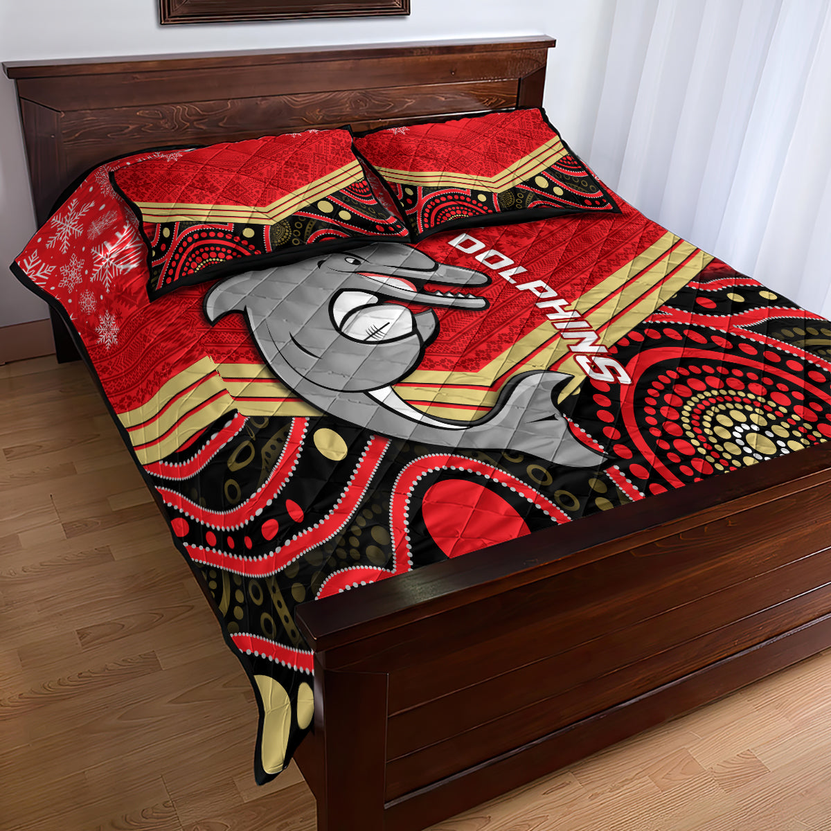 custom-dolphins-rugby-christmas-quilt-bed-set-merry-xmas-2023-mix-aboriginal-art