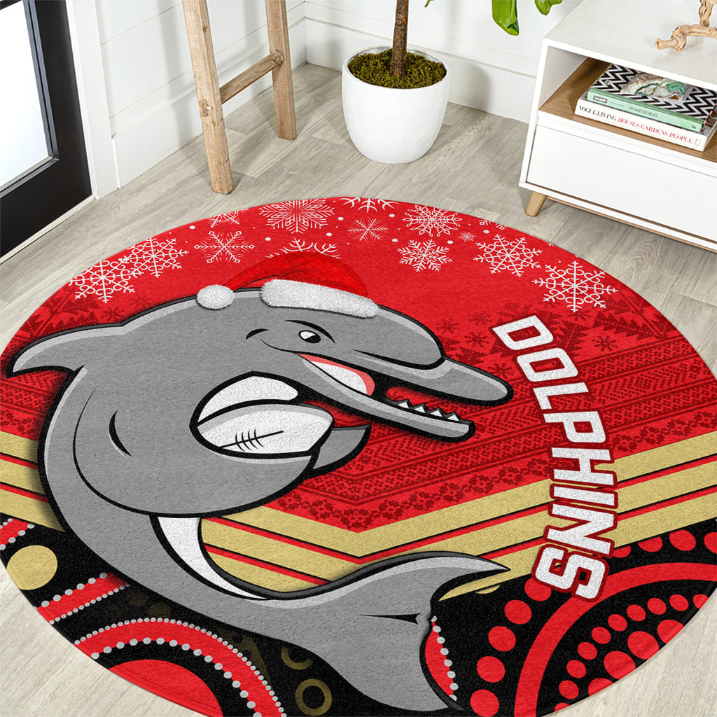 custom-dolphins-rugby-christmas-round-carpet-merry-xmas-2023-mix-aboriginal-art