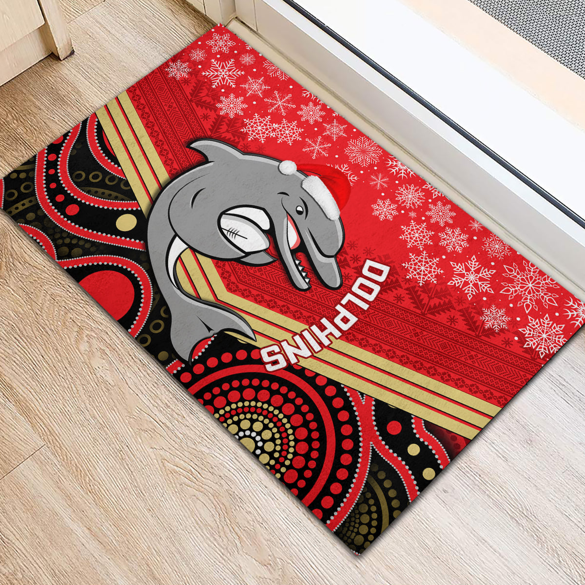 custom-dolphins-rugby-christmas-rubber-doormat-merry-xmas-2023-mix-aboriginal-art