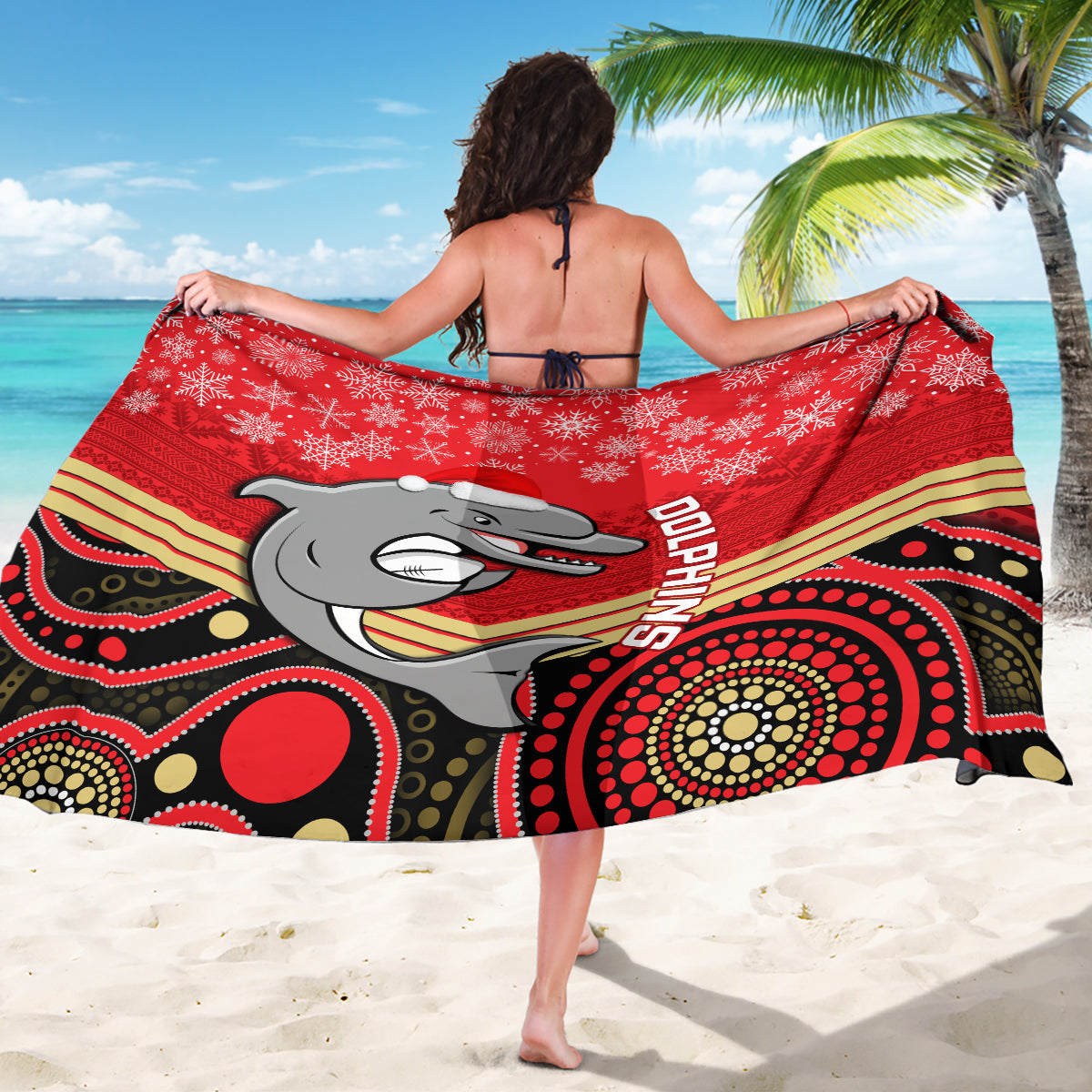 custom-dolphins-rugby-christmas-sarong-merry-xmas-2023-mix-aboriginal-art