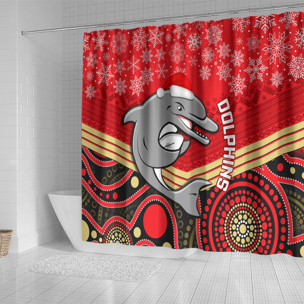 custom-dolphins-rugby-christmas-shower-curtain-merry-xmas-2023-mix-aboriginal-art