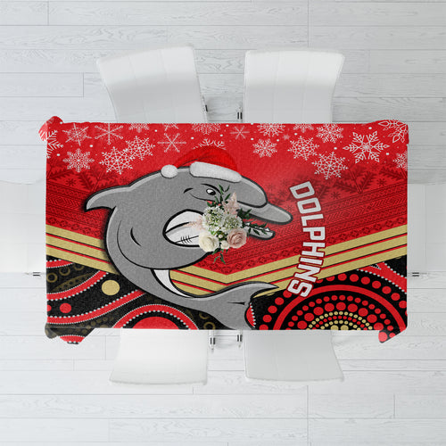 custom-dolphins-rugby-christmas-tablecloth-merry-xmas-2023-mix-aboriginal-art