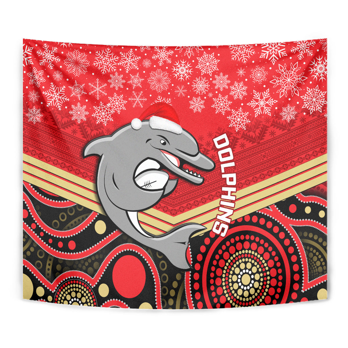 custom-dolphins-rugby-christmas-tapestry-merry-xmas-2023-mix-aboriginal-art