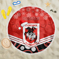 custom-dragons-rugby-christmas-beach-blanket-merry-xmas-2023-mix-aboriginal-art