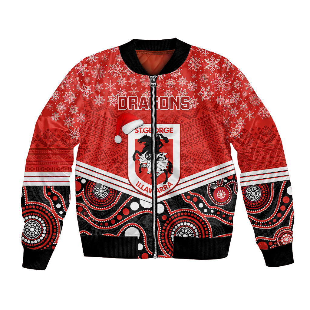 custom-dragons-rugby-christmas-bomber-jacket-merry-xmas-2023-mix-aboriginal-art