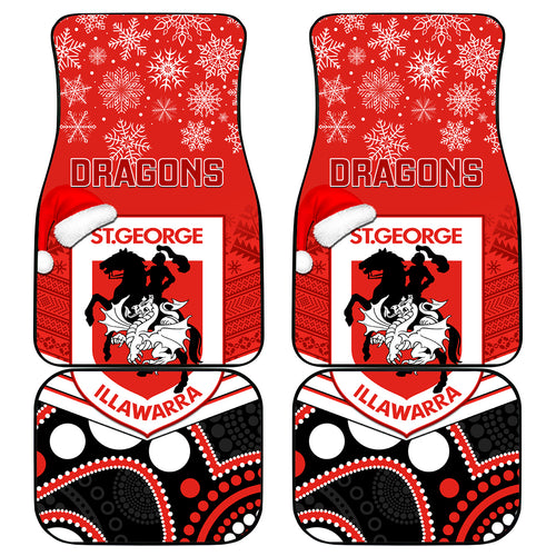 custom-dragons-rugby-christmas-car-mats-merry-xmas-2023-mix-aboriginal-art