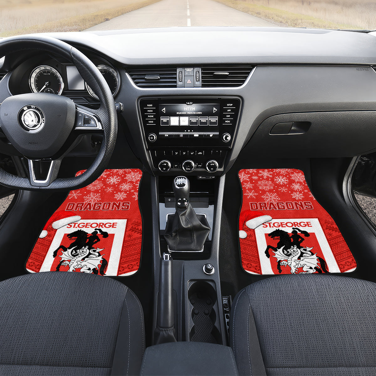 custom-dragons-rugby-christmas-car-mats-merry-xmas-2023-mix-aboriginal-art