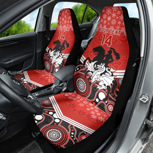 custom-dragons-rugby-christmas-car-seat-cover-merry-xmas-2023-mix-aboriginal-art