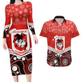 custom-dragons-rugby-christmas-couples-matching-long-sleeve-bodycon-dress-and-hawaiian-shirt-merry-xmas-2023-mix-aboriginal-art