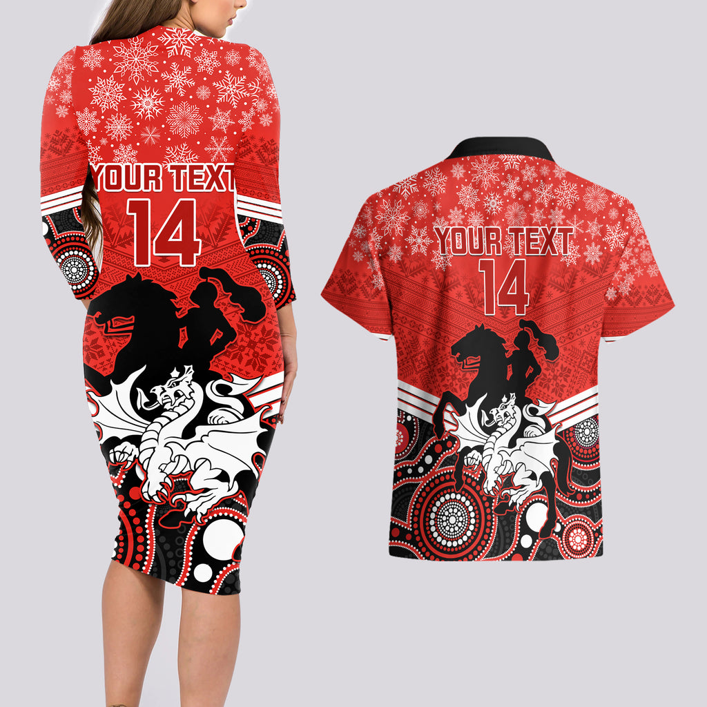 custom-dragons-rugby-christmas-couples-matching-long-sleeve-bodycon-dress-and-hawaiian-shirt-merry-xmas-2023-mix-aboriginal-art