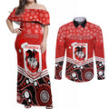 custom-dragons-rugby-christmas-couples-matching-off-shoulder-maxi-dress-and-long-sleeve-button-shirt-merry-xmas-2023-mix-aboriginal-art