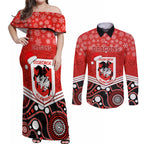 custom-dragons-rugby-christmas-couples-matching-off-shoulder-maxi-dress-and-long-sleeve-button-shirt-merry-xmas-2023-mix-aboriginal-art