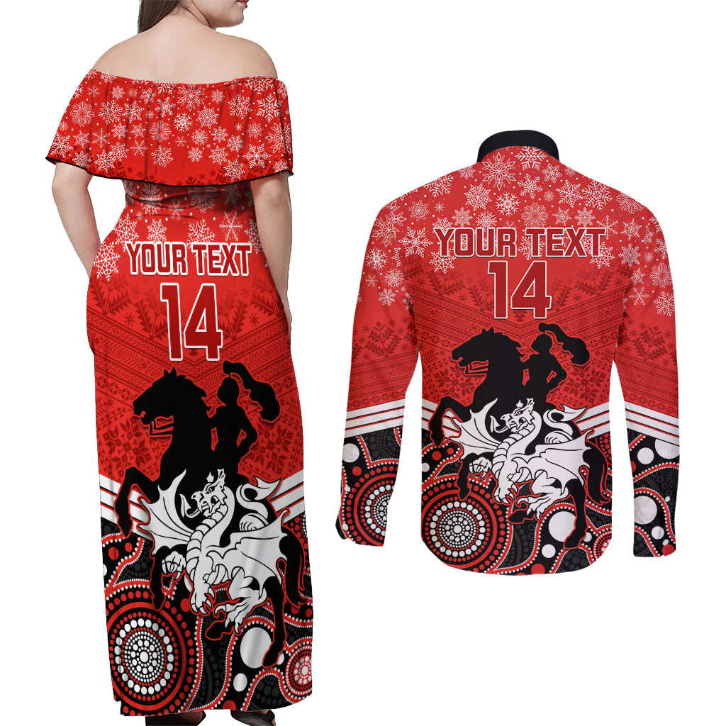 custom-dragons-rugby-christmas-couples-matching-off-shoulder-maxi-dress-and-long-sleeve-button-shirt-merry-xmas-2023-mix-aboriginal-art