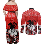 custom-dragons-rugby-christmas-couples-matching-off-shoulder-maxi-dress-and-long-sleeve-button-shirt-merry-xmas-2023-mix-aboriginal-art