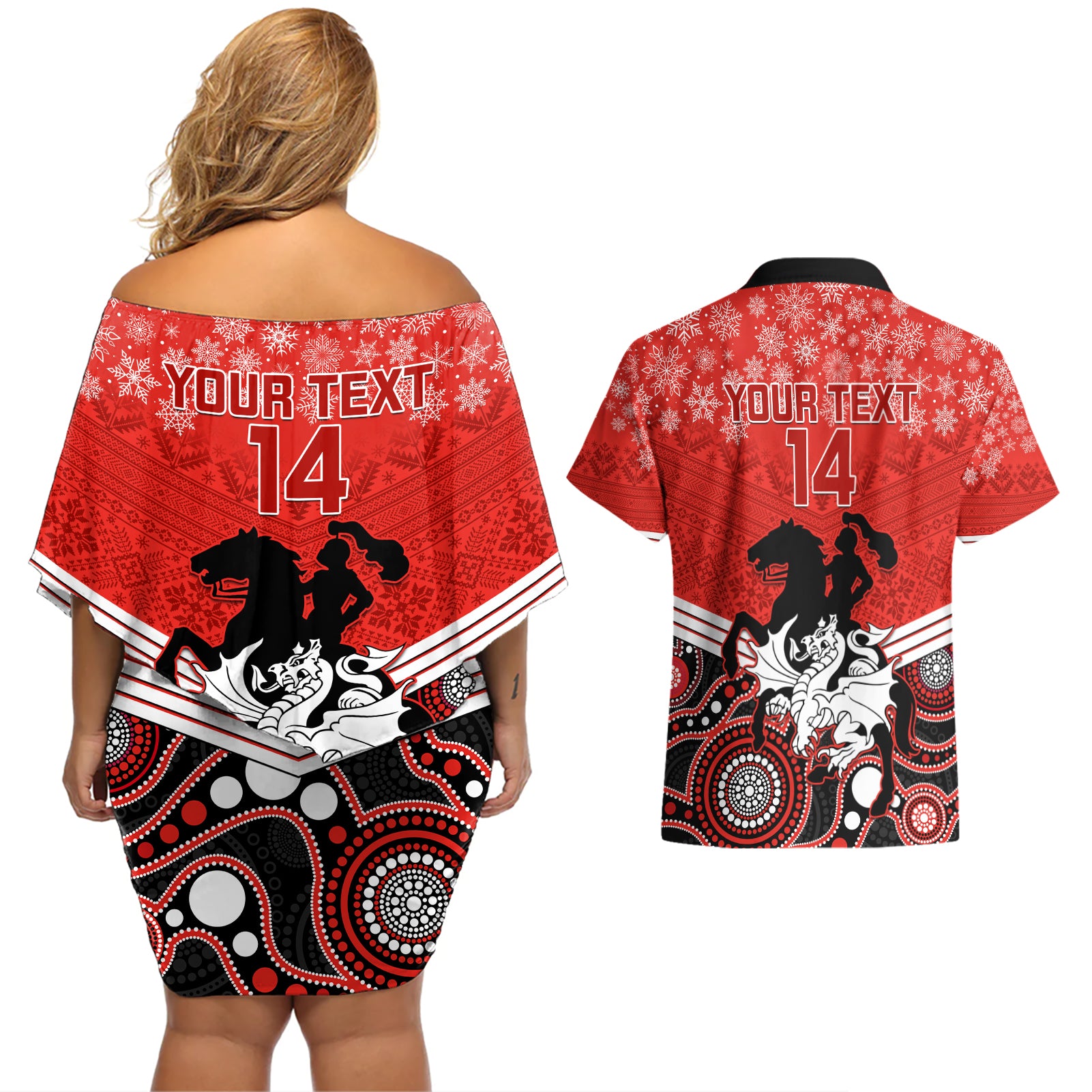 custom-dragons-rugby-christmas-couples-matching-off-shoulder-short-dress-and-hawaiian-shirt-merry-xmas-2023-mix-aboriginal-art