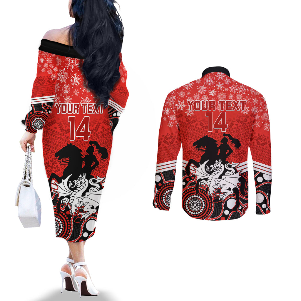 custom-dragons-rugby-christmas-couples-matching-off-the-shoulder-long-sleeve-dress-and-long-sleeve-button-shirt-merry-xmas-2023-mix-aboriginal-art