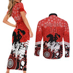 custom-dragons-rugby-christmas-couples-matching-short-sleeve-bodycon-dress-and-long-sleeve-button-shirt-merry-xmas-2023-mix-aboriginal-art