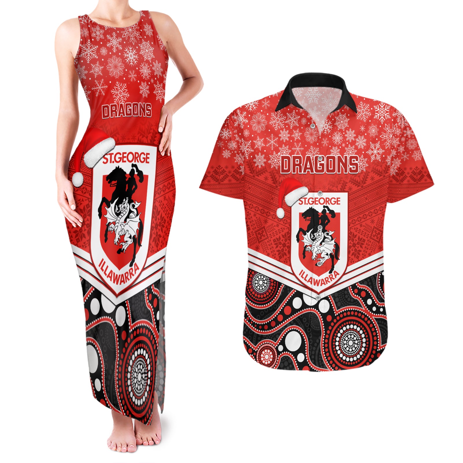 custom-dragons-rugby-christmas-couples-matching-tank-maxi-dress-and-hawaiian-shirt-merry-xmas-2023-mix-aboriginal-art
