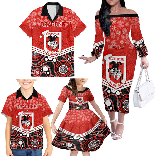 custom-dragons-rugby-christmas-family-matching-off-shoulder-long-sleeve-dress-and-hawaiian-shirt-merry-xmas-2023-mix-aboriginal-art