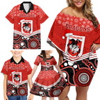 custom-dragons-rugby-christmas-family-matching-off-shoulder-short-dress-and-hawaiian-shirt-merry-xmas-2023-mix-aboriginal-art