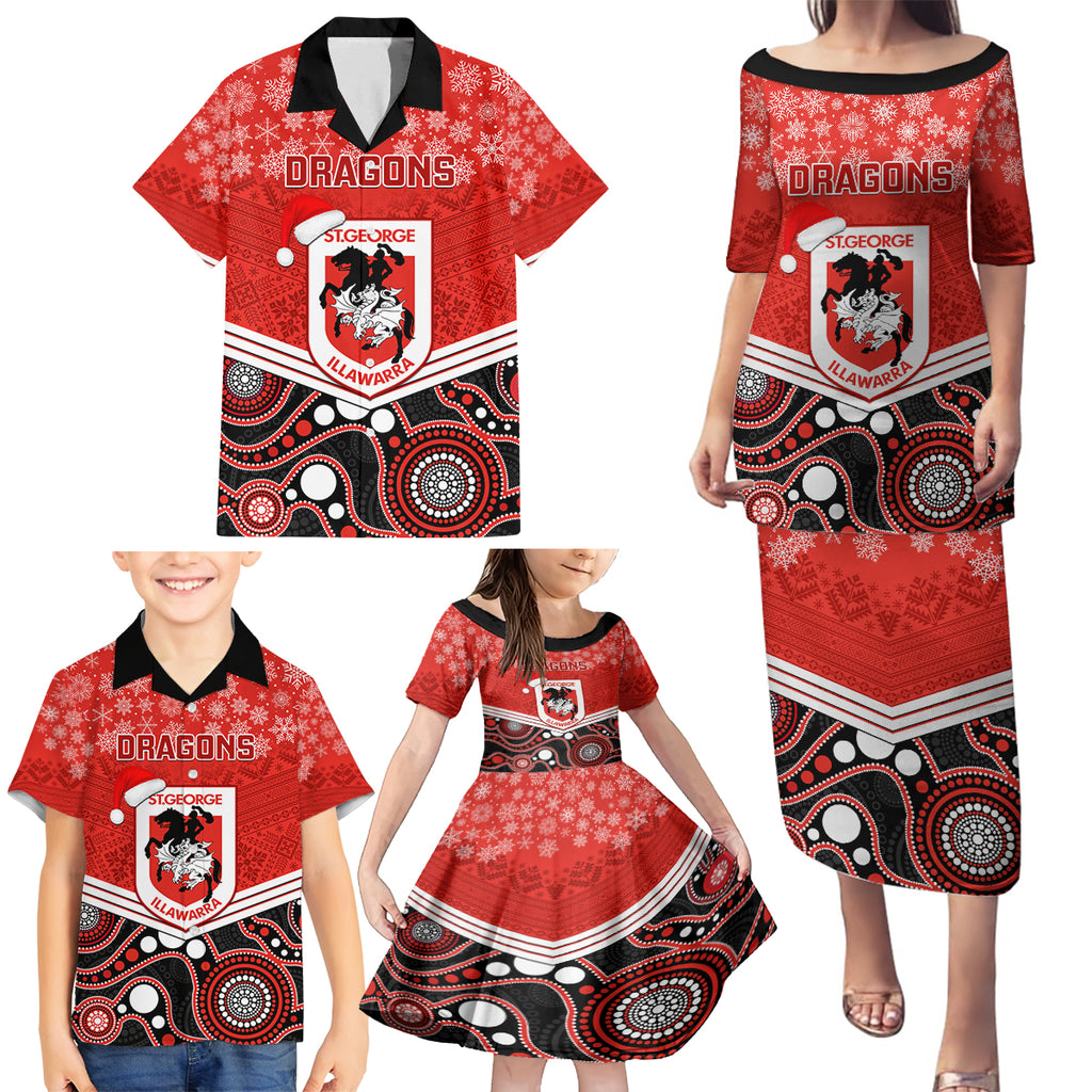 custom-dragons-rugby-christmas-family-matching-puletasi-dress-and-hawaiian-shirt-merry-xmas-2023-mix-aboriginal-art