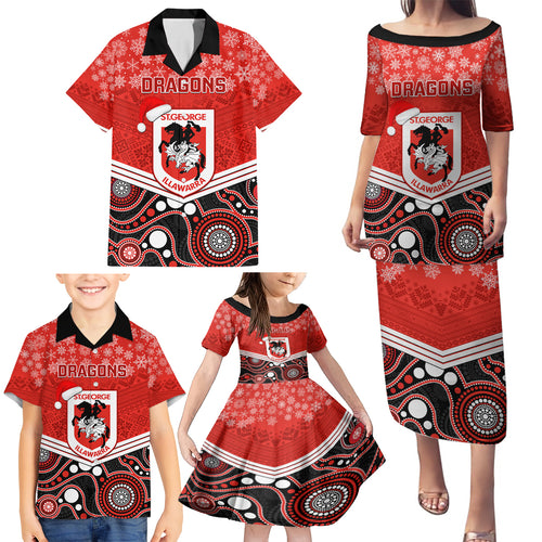 custom-dragons-rugby-christmas-family-matching-puletasi-dress-and-hawaiian-shirt-merry-xmas-2023-mix-aboriginal-art
