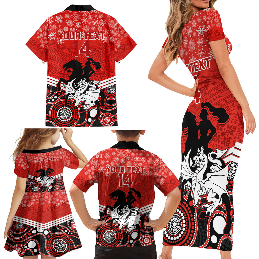 custom-dragons-rugby-christmas-family-matching-short-sleeve-bodycon-dress-and-hawaiian-shirt-merry-xmas-2023-mix-aboriginal-art