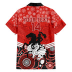 custom-dragons-rugby-christmas-family-matching-short-sleeve-bodycon-dress-and-hawaiian-shirt-merry-xmas-2023-mix-aboriginal-art