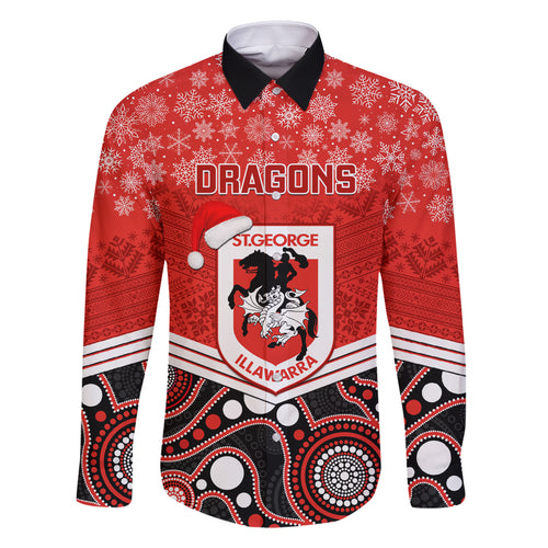 custom-dragons-rugby-christmas-family-matching-tank-maxi-dress-and-hawaiian-shirt-merry-xmas-2023-mix-aboriginal-art