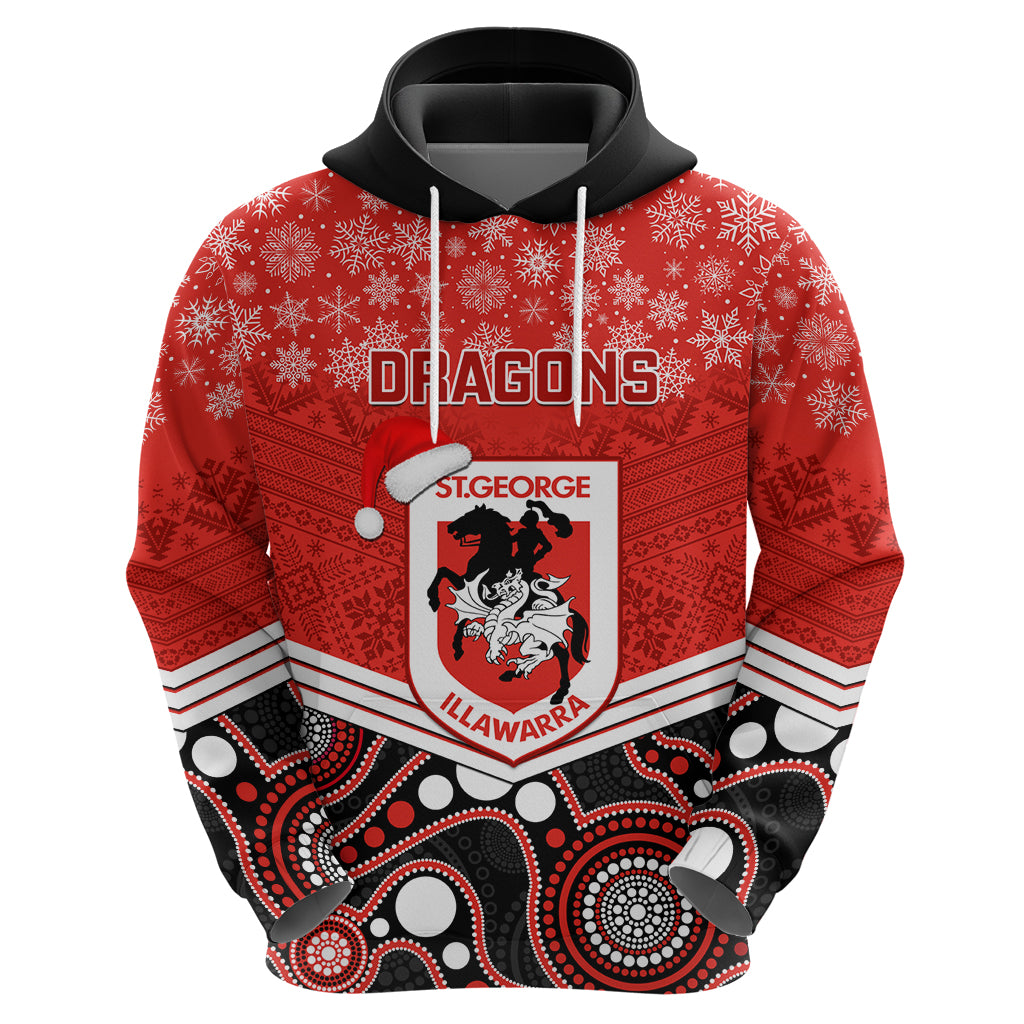 custom-dragons-rugby-christmas-hoodie-merry-xmas-2023-mix-aboriginal-art