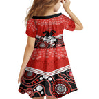 custom-dragons-rugby-christmas-kid-short-sleeve-dress-merry-xmas-2023-mix-aboriginal-art