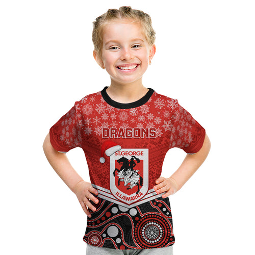 custom-dragons-rugby-christmas-kid-t-shirt-merry-xmas-2023-mix-aboriginal-art