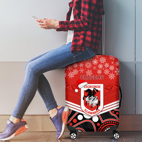 custom-dragons-rugby-christmas-luggage-cover-merry-xmas-2023-mix-aboriginal-art