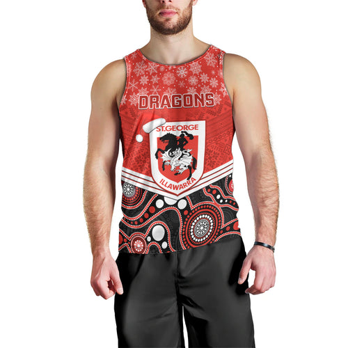 custom-dragons-rugby-christmas-men-tank-top-merry-xmas-2023-mix-aboriginal-art