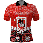custom-dragons-rugby-christmas-polo-shirt-merry-xmas-2023-mix-aboriginal-art