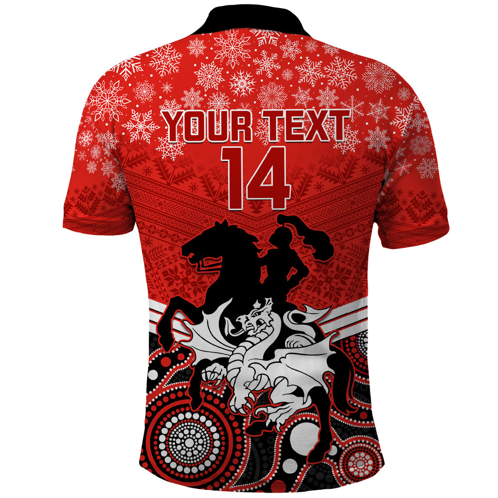 custom-dragons-rugby-christmas-polo-shirt-merry-xmas-2023-mix-aboriginal-art
