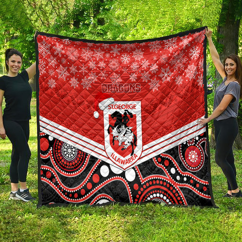 custom-dragons-rugby-christmas-quilt-merry-xmas-2023-mix-aboriginal-art