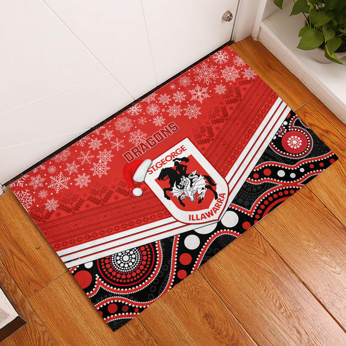custom-dragons-rugby-christmas-rubber-doormat-merry-xmas-2023-mix-aboriginal-art