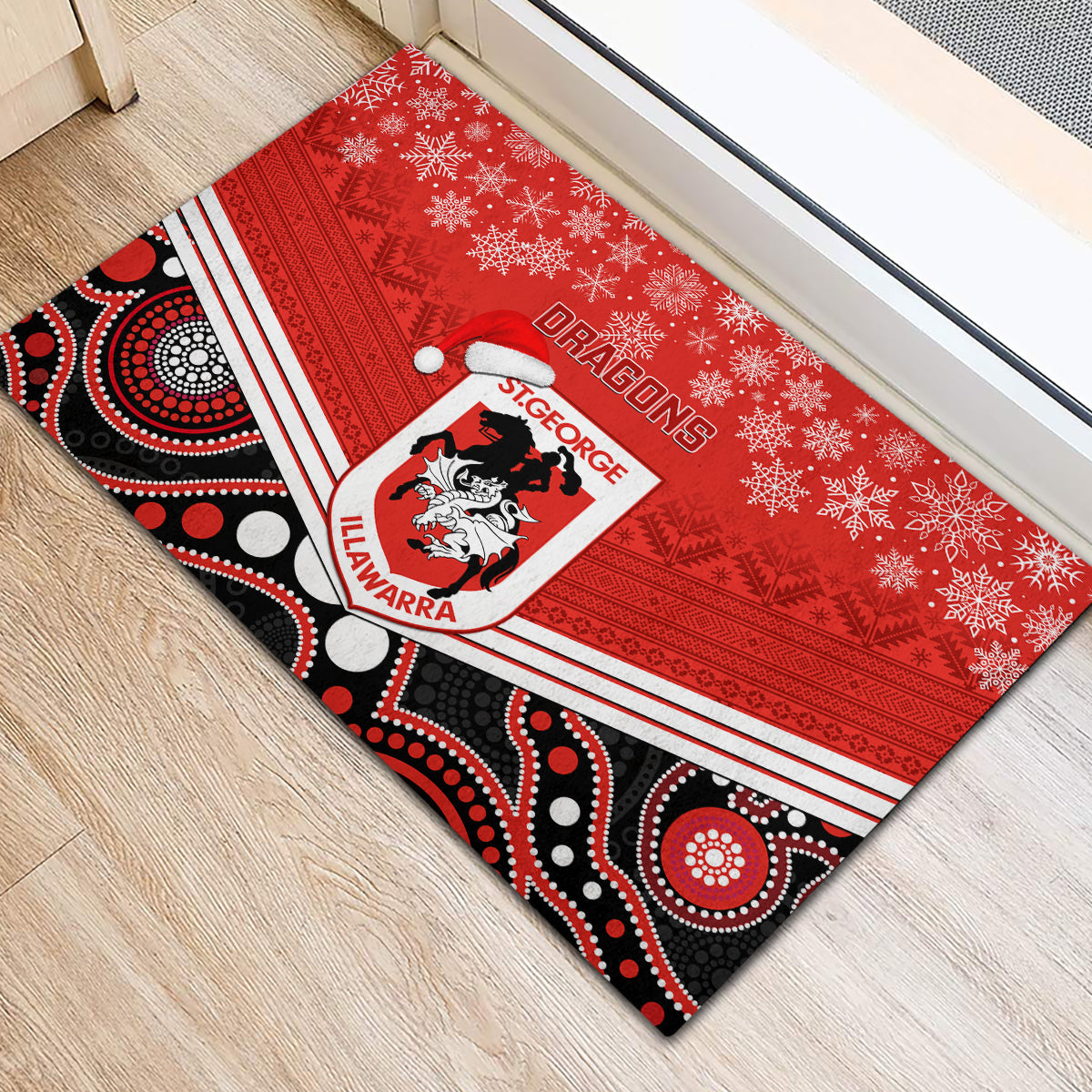 custom-dragons-rugby-christmas-rubber-doormat-merry-xmas-2023-mix-aboriginal-art