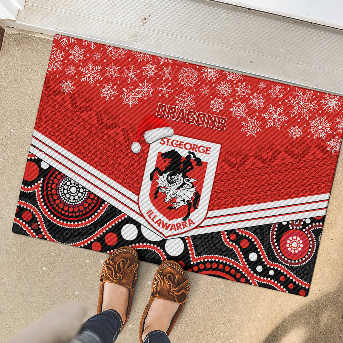custom-dragons-rugby-christmas-rubber-doormat-merry-xmas-2023-mix-aboriginal-art