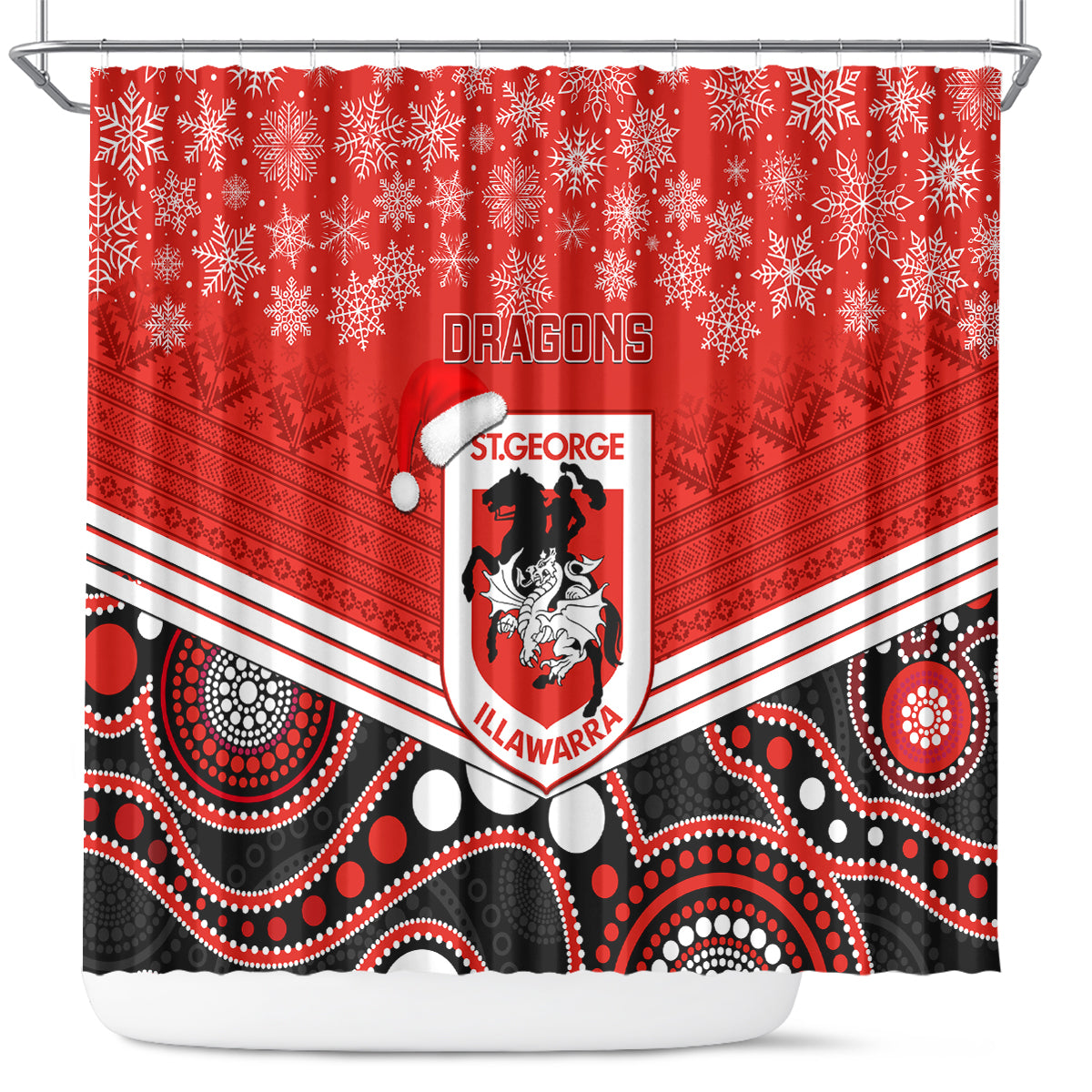 custom-dragons-rugby-christmas-shower-curtain-merry-xmas-2023-mix-aboriginal-art