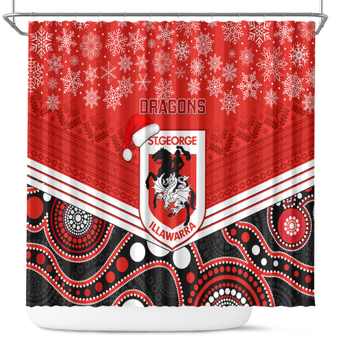 custom-dragons-rugby-christmas-shower-curtain-merry-xmas-2023-mix-aboriginal-art