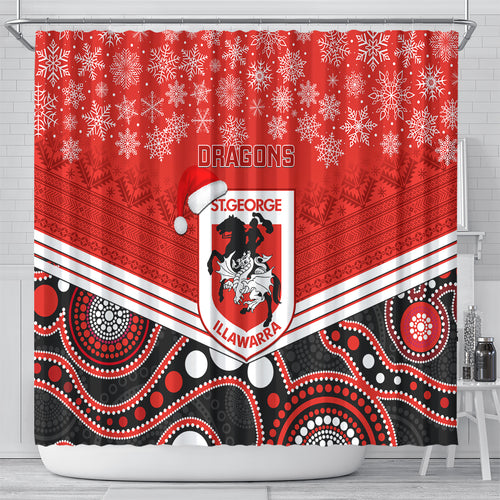 custom-dragons-rugby-christmas-shower-curtain-merry-xmas-2023-mix-aboriginal-art